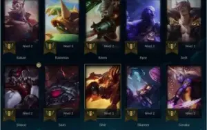 unraked level 65, 14 skins, 5000 essencia azul