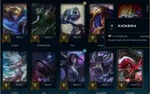 unraked level 65, 14 skins, 5000 essencia azul