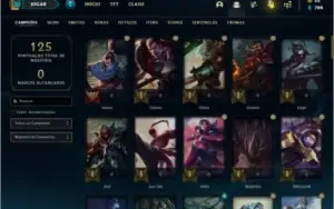 Conta ouro 4 com 54 skins e 84 champs