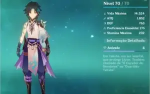 CONTA GENSHIN COM XIAO, ZHONGLI, KLEE, ALBEDO, MONA +18 4🌟