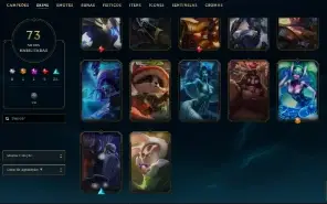 6628 Rp - 73 Skins - 60 Essencias Miticas League Of Legends
