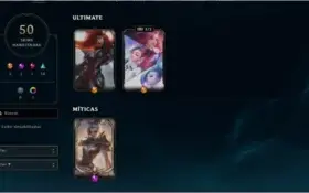 Conta lol platina 1 com 2 ultimates e mitica