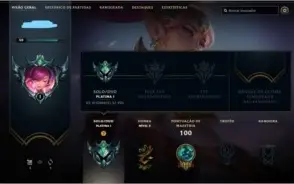 Conta lol platina 1 com 2 ultimates e mitica