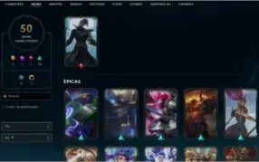 Conta lol platina 1 com 2 ultimates e mitica