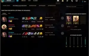 conta no lol unranked baratinha
