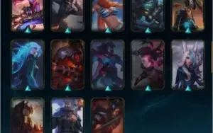 Conta lol muito barata com várias skins