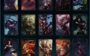 Conta lol muito barata com várias skins