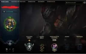 Conta lol muito barata com várias skins