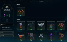 Conta LoL - 211 skins