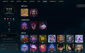 Conta LoL - 211 skins