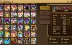 Conta summoners war mid game com 18+ nat5