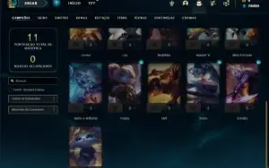 Conta Platina 1 com 21 Champs e 1 Skin EMAIL NÃO CONFIRMADO