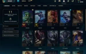 Conta Platina 1 com 21 Champs e 1 Skin EMAIL NÃO CONFIRMADO