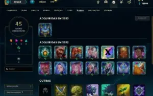 Conta Platina 1 com 21 Champs e 1 Skin EMAIL NÃO CONFIRMADO
