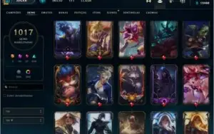 CONTA 1.017 SKINS LEAGUE OF LEGENDS