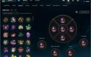 CONTA 1.017 SKINS LEAGUE OF LEGENDS