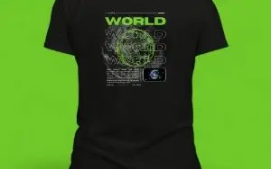 Camisa poliéster/ Dry fit Estampa World
