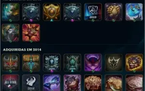 Conta de LOL criada em 2011, Skin Vitoriosa desde a season 2