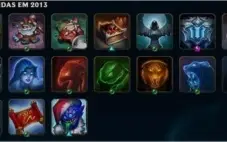 Conta de LOL criada em 2011, Skin Vitoriosa desde a season 2
