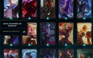 CONTA PLATINA, LVL 350 - 221 SKINS