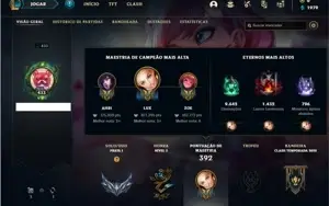 Conta prata 1 com 144 Champs e 262 Skins + 5 Prestigios