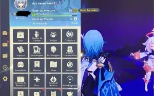 conta com ganyu arma assinatura, eula, raiden, yae miko etc