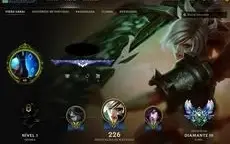 Conta diamante 3, 134 skins, 63 champs