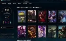 Conta diamante 3, 134 skins, 63 champs
