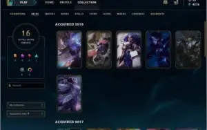 CONTA LEAGUE OF LEGENDS LVL 30 74 CHAMPIONS GOLD V