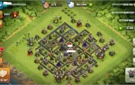 Clash of Clans CV9 quase FULL + 6.186 gemas