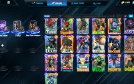 Conta marvel Snap.1.375/ 9.5K Crédito 5.5K Ouro