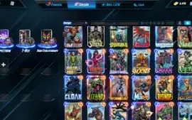 Conta marvel Snap.1.375/ 9.5K Crédito 5.5K Ouro