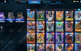 Conta marvel Snap.1.375/ 9.5K Crédito 5.5K Ouro