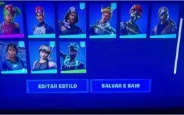CONTA DE FORTNITE COM SKINS ANTIGAS E RARAS