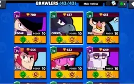 FULL TOTAL TODAS/ STAR POWERS/ ACESSÓRIOS E BRAWLERS