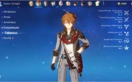 Conta com 2 personagens 5 * + 9 armas 4 *