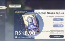 Genshin impact conta com Venti+Mona+razor+fischl, arma 5*