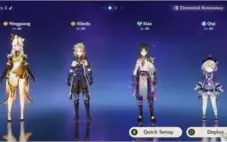 GENSHIN AR54 ALBEDO, XIAO, QIQI C1, KOKOMI E DUAS ARMAS 5*
