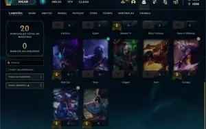 Conta Platina 4 Smurf League of Legends Email não confirmado