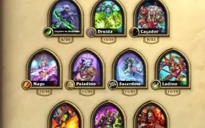 CONTA HEARTHSTONE C/ TODOS OS DECKS DO PADRÃO E LIVRE (WILD)