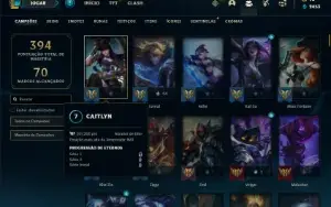 Conta ouro 1 com 155 Champs e 113 Skins ( MAIN ADC )