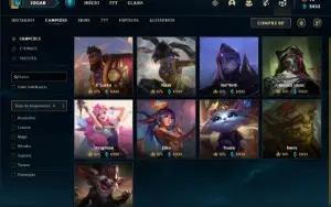 Conta ouro 1 com 155 Champs e 113 Skins ( MAIN ADC )