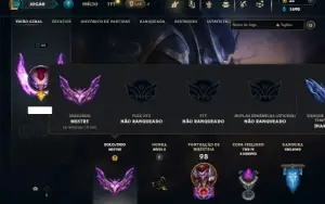Mestre com 35 Champs e 15 Skins + 3 Fragmentos