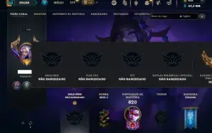 Unranked com TODOS os champs e 320 Skins (40 Maestrias 7)