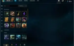 LOL, LVL 122, 71 SKINS(63K RP), 18K AZUL, 10K LARANJA, 6 GEM