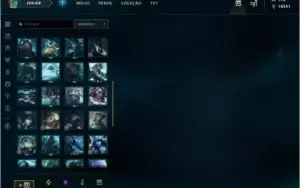 LOL, LVL 122, 71 SKINS(63K RP), 18K AZUL, 10K LARANJA, 6 GEM