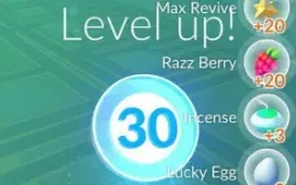 Conta levei 30 pokemon go