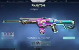 Boa conta de valorant com algumas skins