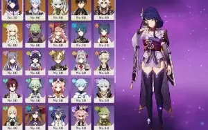 Raiden - Nahida - Zhongli - AR 55
