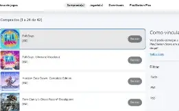 conta de playstation com muitos jogos